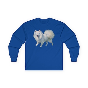 Japanese Spitz Unisex Classic Cotton Long Sleeve Tee