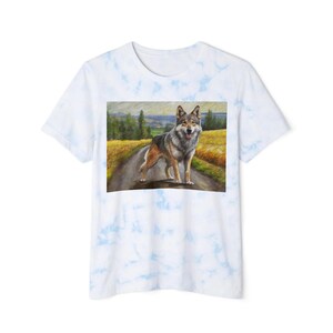 Czechoslovakian Vlciak Wolfdog Classic FWD Fashion Tie-Dyed T-Shirt