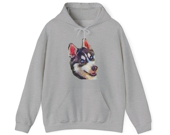Sudadera unisex 50/50 con capucha Siberian Husky 'Iditarod'