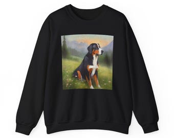 Greater Swiss Mountain Dog 50/50 Crewneck Sweatshirt