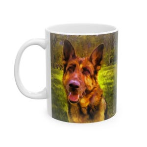 German Shepherd 'Bayli' Ceramic Mug 11oz - Perfect for Dog Lovers