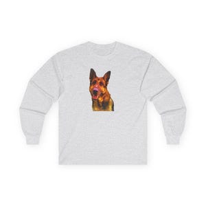 German Shepherd Bailey Unisex Cotton Long Sleeve Tee