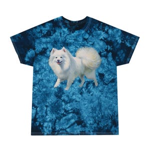 Japanese Spitz - Tie-Dye Tee  Crystal