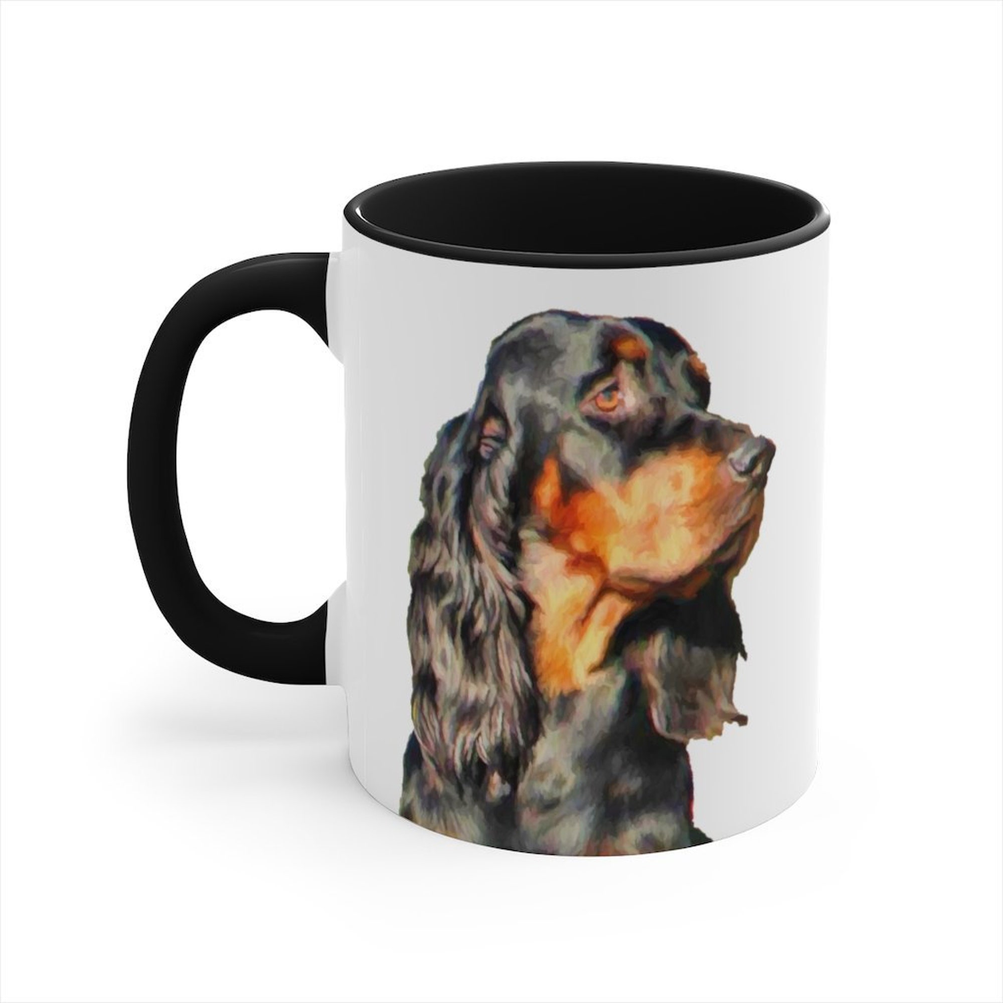 Discover Gordon Setter Accent Coffee Mug Caneca De Cerâmica com Cor Interna