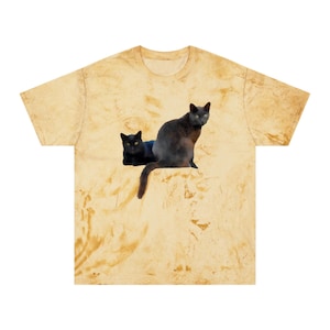Cats of Greece  &#39;Sifnos Sisters&#39; Unisex Cotton  -  Color Blast T-Shirt