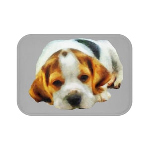 English Foxhound &#39;Sasha&#39; Bath Rug Mat