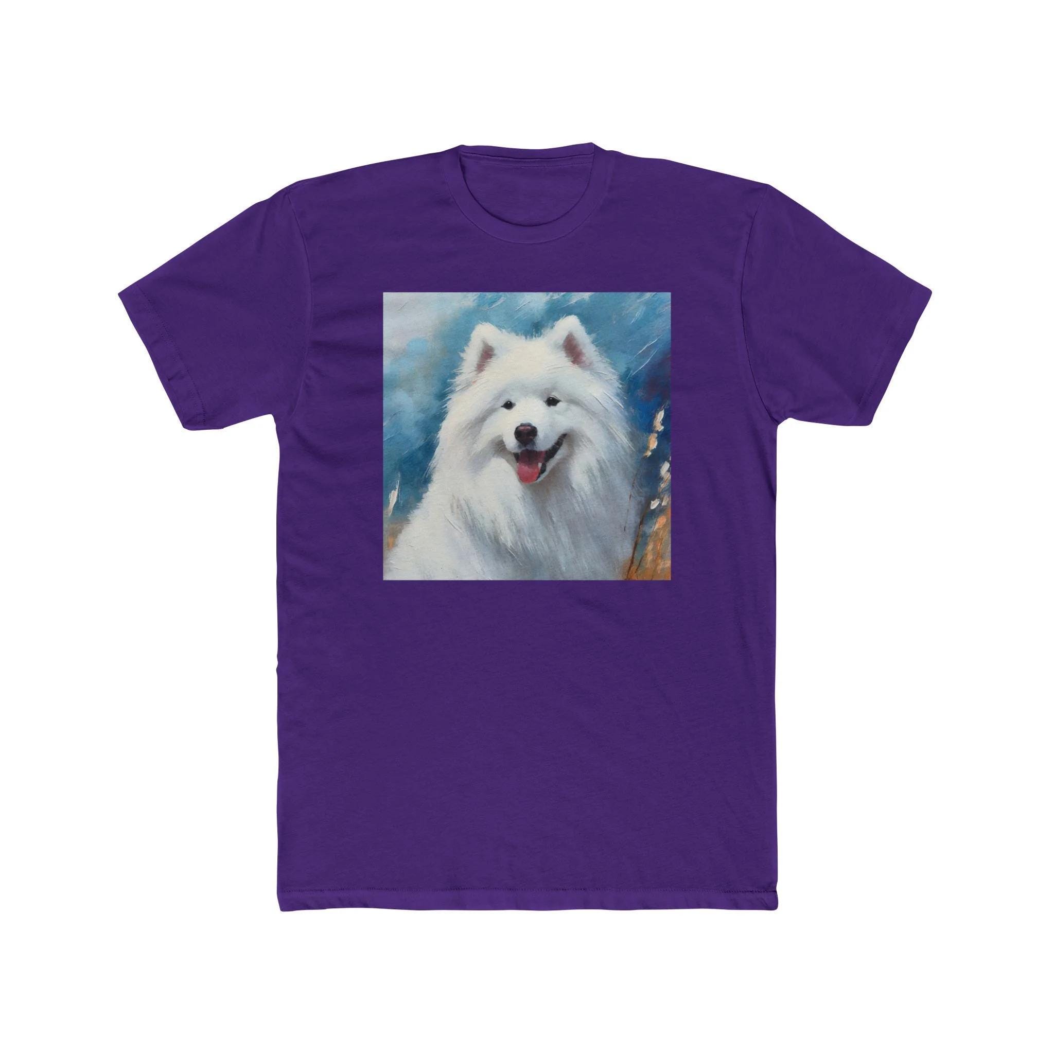サモエド メンズ フィットコットンクルーTシャツ - Etsy 日本