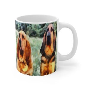 Taza de cerámica Bloodhounds 'Bear & Bubba' de 325 ml