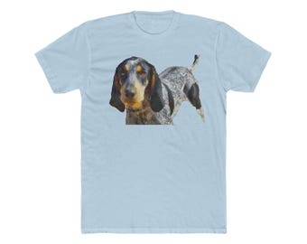 Bluetick Coonhound Men's Fitted Cotton Crew Tee