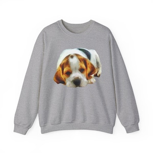English Foxhound &#39;Sasha&#39; Unisex 50/50 Crewneck Sweatshirt