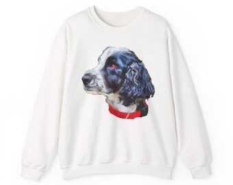 English Cocker Spaniel 'Tango' Unisex 50/50 Crewneck Sweatshirt