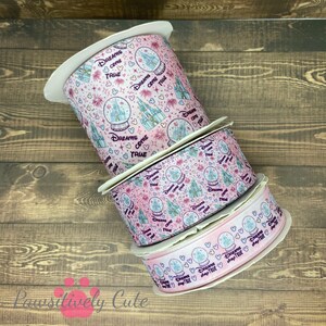 3 yards of “Dreams come true” ribbon ~ 7/8”, 1.5”, or 3”