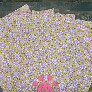 Pink Lemons Faux Leather Sheet