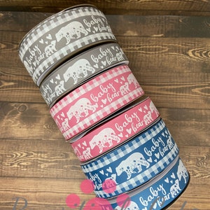3 yards of Mama Bear or Baby Bear Ribbon ~ 7/8&quot; or 1.5&quot;