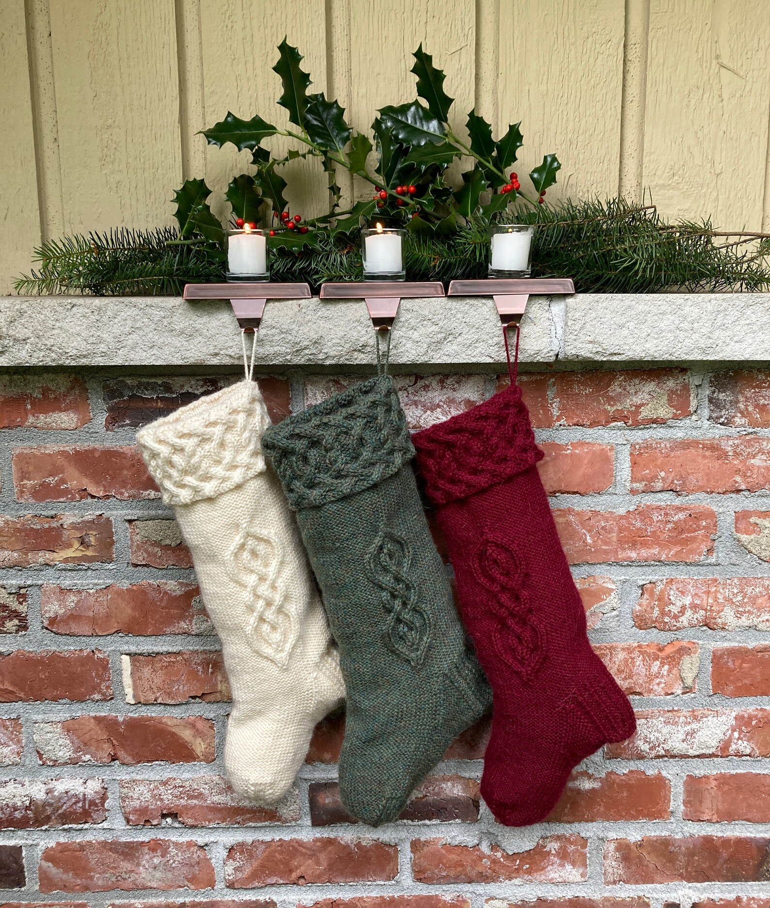 Christmas Stocking Knitting Kit Etsy