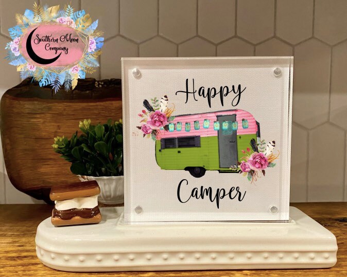 Happy Camper Frame Insert Nora Fleming Etsy