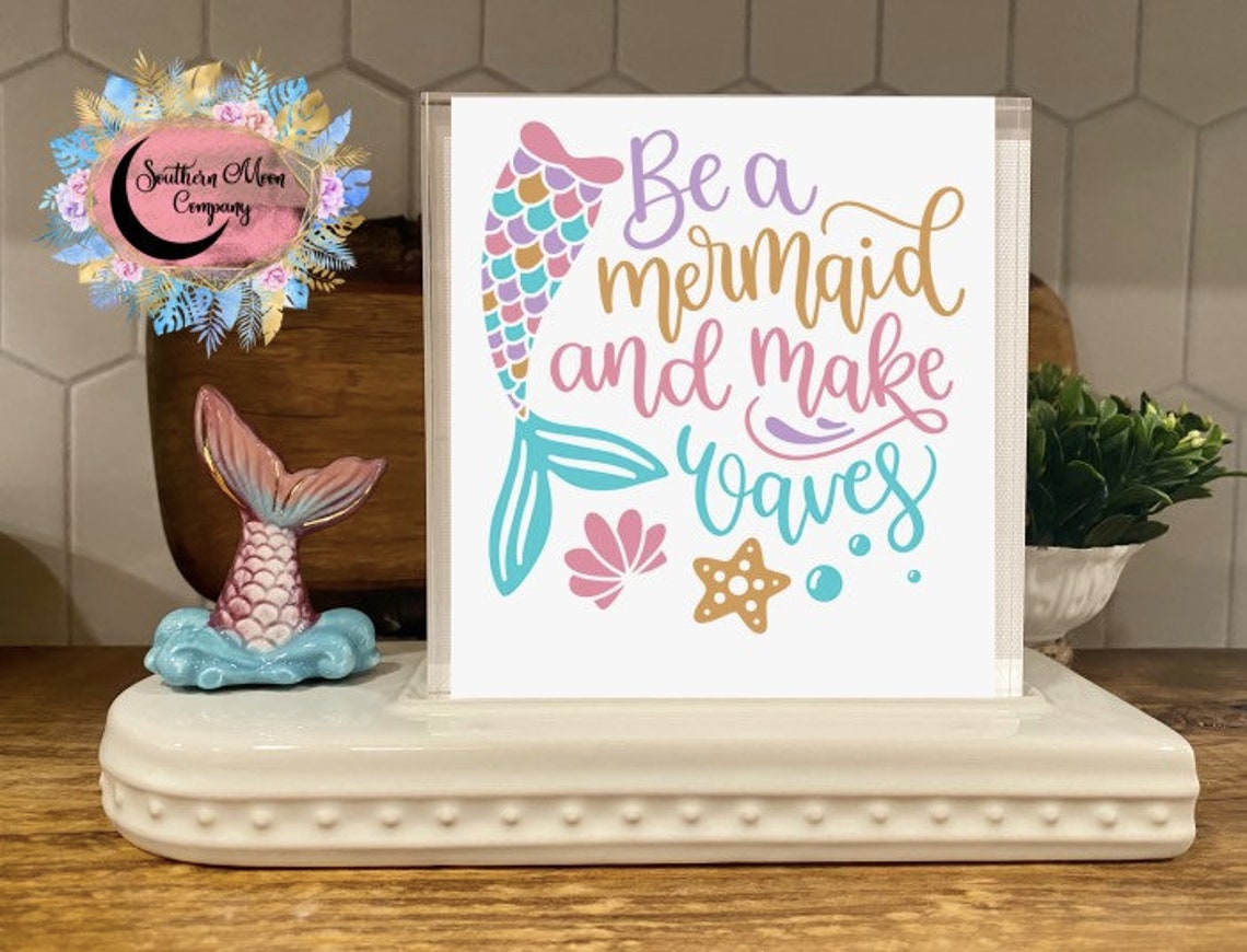 Mermaid Frame Insert Nora Fleming Etsy