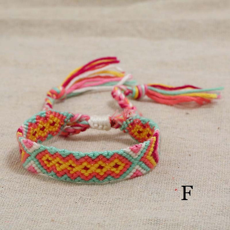 Nepal Woven Friendship Bracelets with a Sliding Knot Closure Etsy