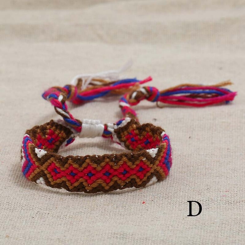 Nepal Woven Friendship Bracelets with a Sliding Knot Closure Etsy