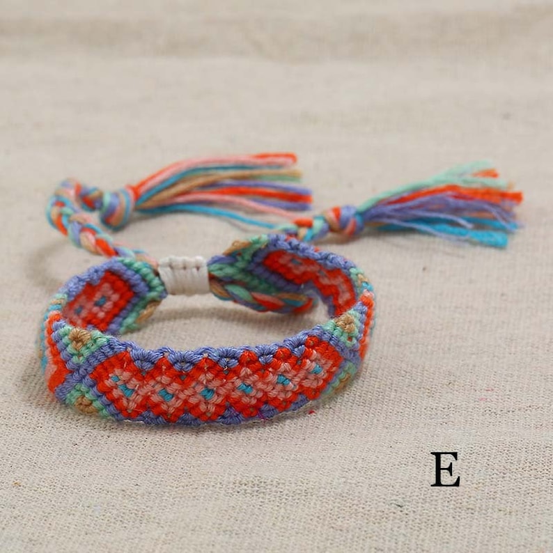 Nepal Woven Friendship Bracelets with a Sliding Knot Closure Etsy