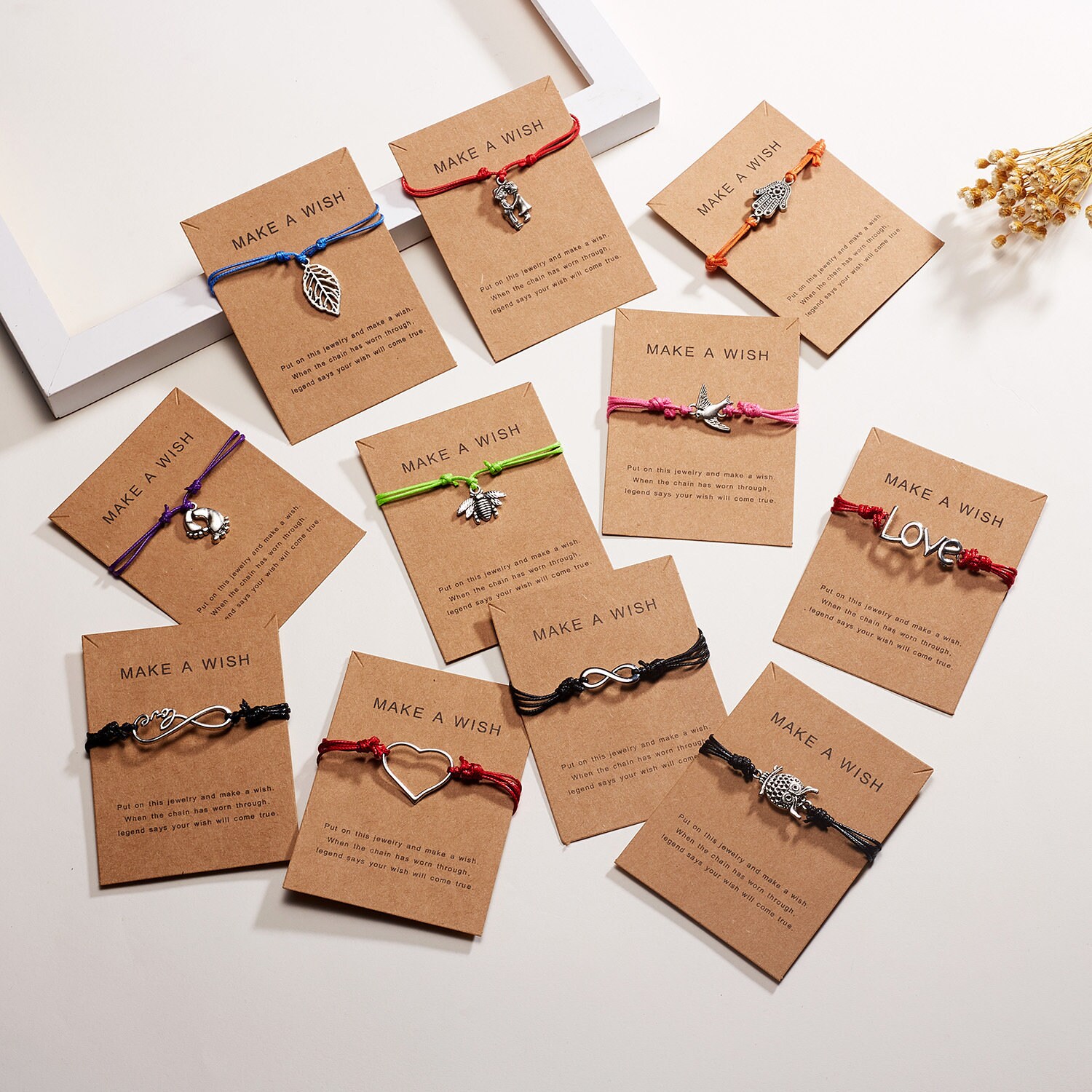 2pcs Infinity Wish Bracelet Infinity String Bracelet Love Etsy