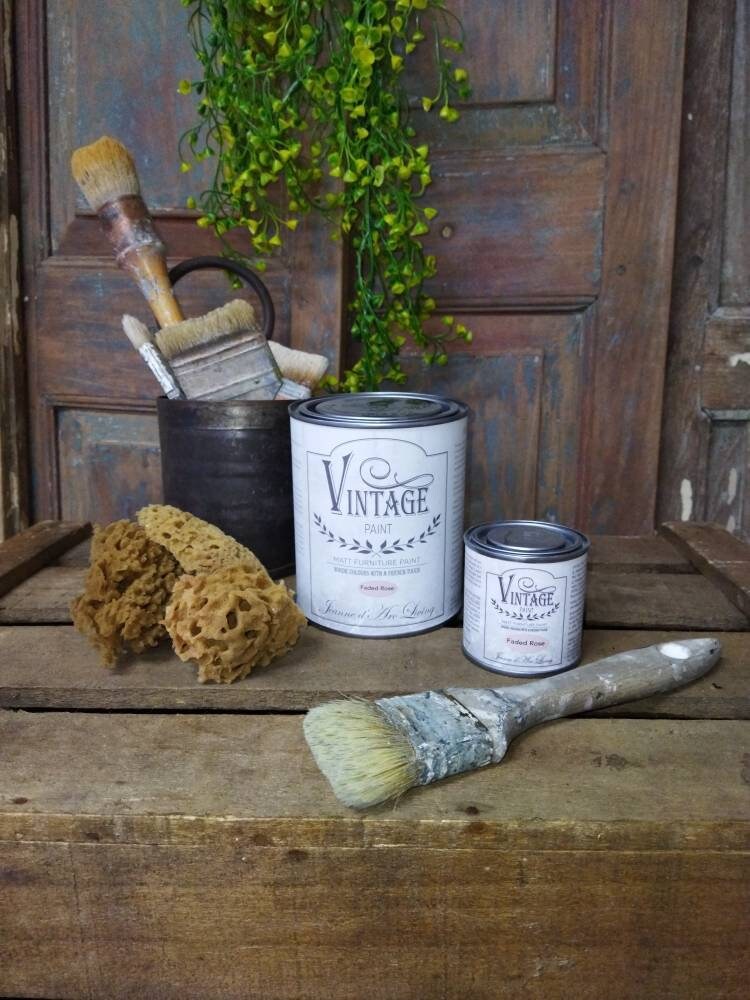 Vintage Möbelfarbe Peinture à la craie Faded Rose 700ml | Etsy