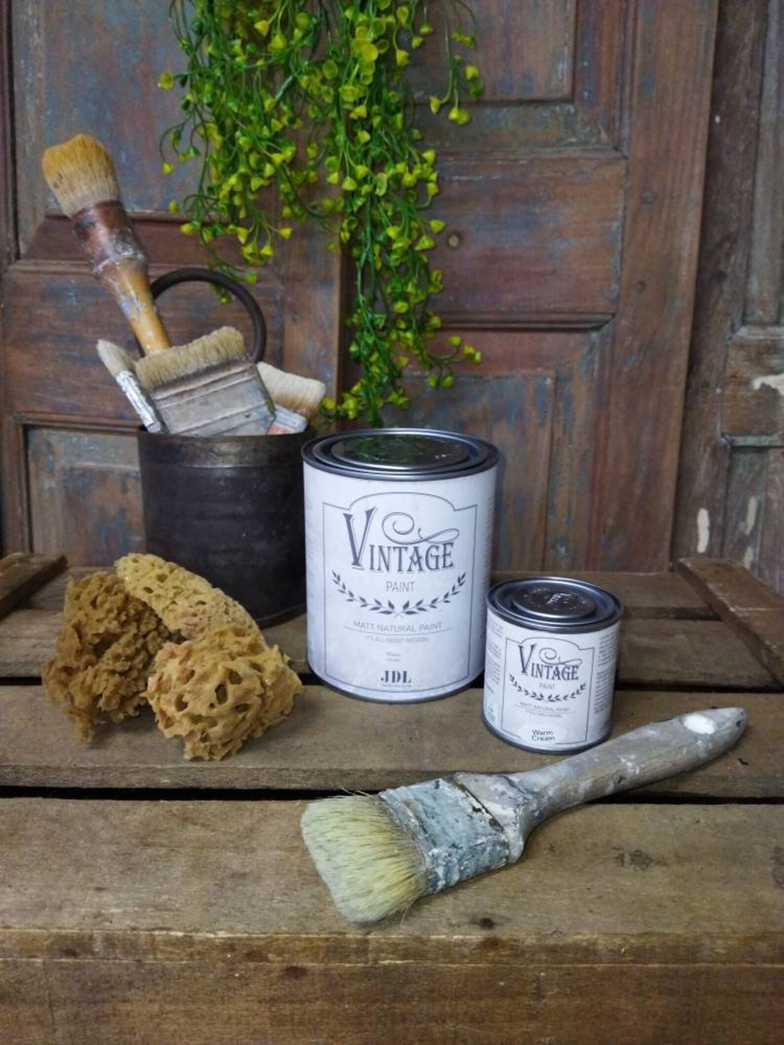 Vintage Möbelfarbe Peinture à la craie Warm Cream 700ml | Etsy