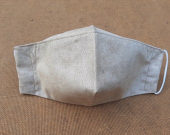 Double Layer Cotton Face Mask with Nose Cover, Washable