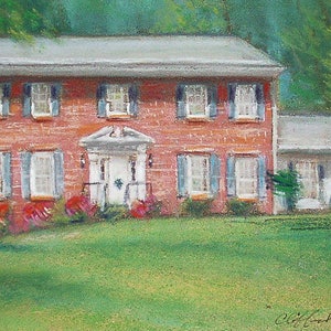 House Warming Gift First Home, New Home Painting, Custom House Watercolor Portrait, House Portrait From Photo, Realtor Gift For Client image 5