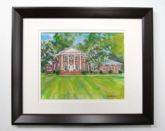 House Warming Gift First Home, New Home Painting, Custom House Watercolor Portrait, House Portrait From Photo, Realtor  Gift For Client