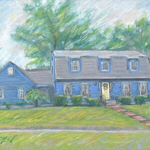 House Warming Gift First Home, New Home Painting, Custom House Watercolor Portrait, House Portrait From Photo, Realtor Gift For Client image 6