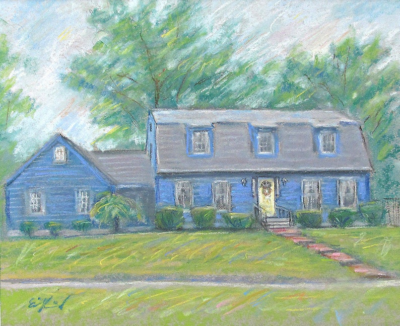 House Warming Gift First Home, New Home Painting, Custom House Watercolor Portrait, House Portrait From Photo, Realtor Gift For Client image 6