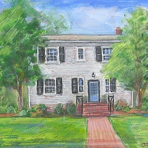House Warming Gift First Home, New Home Painting, Custom House Watercolor Portrait, House Portrait From Photo, Realtor Gift For Client image 8