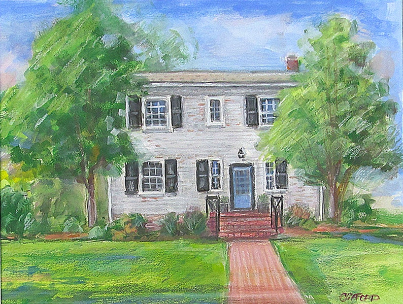 House Warming Gift First Home, New Home Painting, Custom House Watercolor Portrait, House Portrait From Photo, Realtor Gift For Client image 8