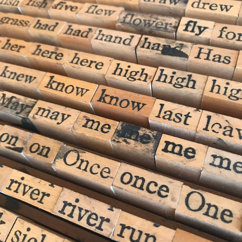 DG Vintage Journaling Word Stamps Creative Play for All Ages Etsy