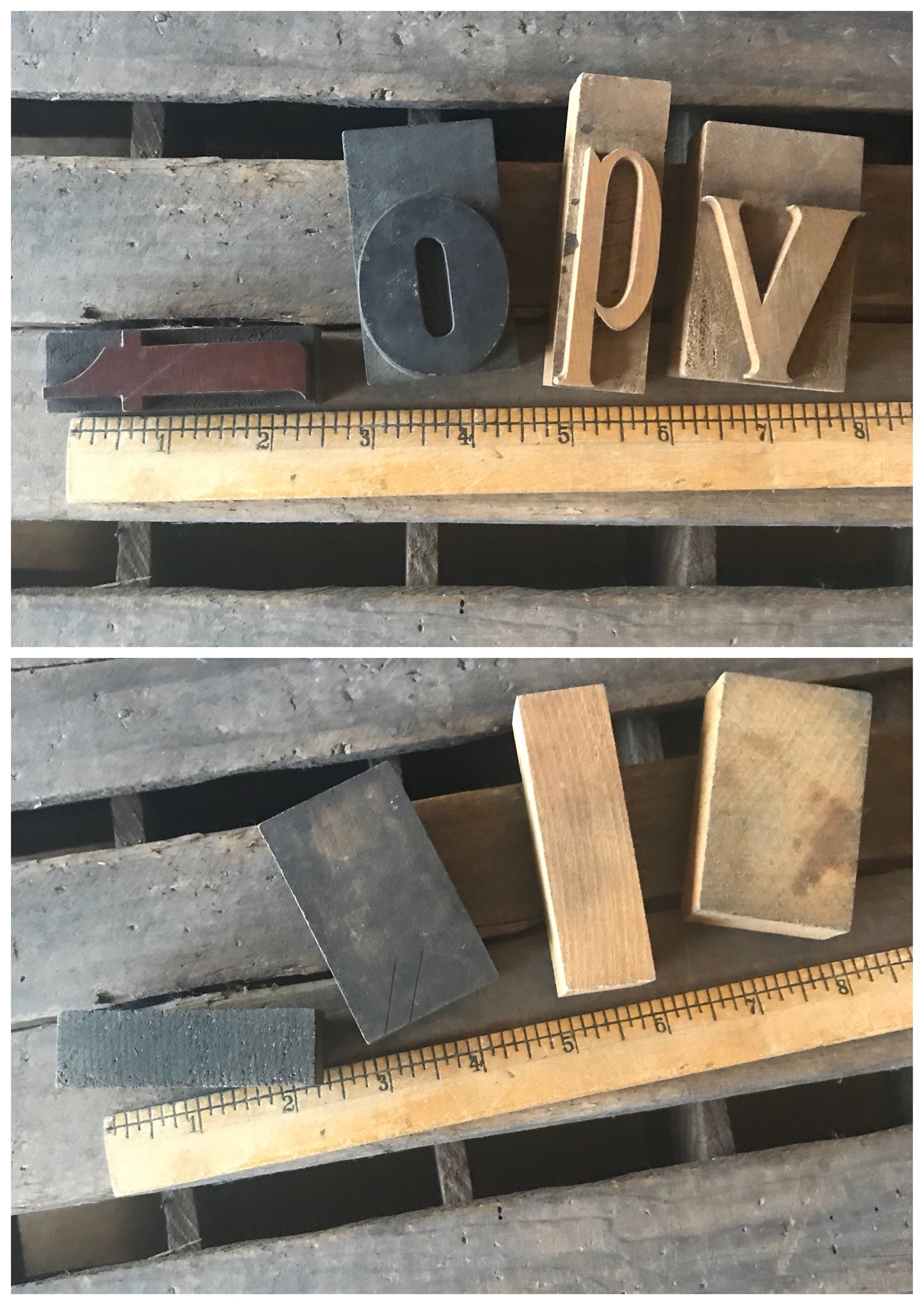 2 1/2 Wood Block Letters Large Lowercase Vintage Etsy Sweden