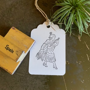 Vintage Spain Costume Rubber Stamp, Spanish Rubber Stamps For Planners, Bullet Journals & DIY Crafts And Decor