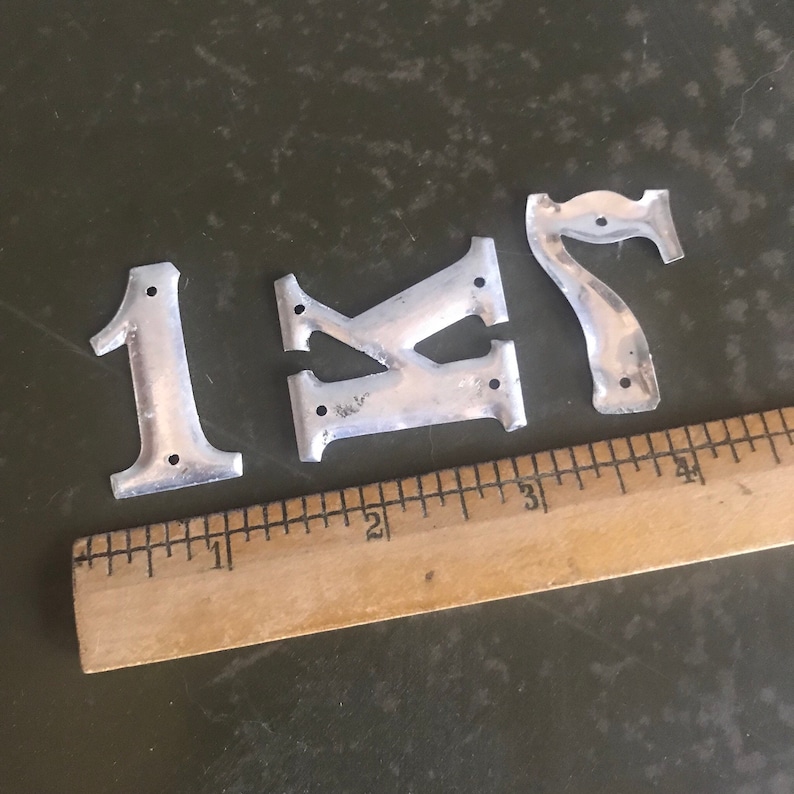 Vintage Metal Letters and Numbers for Industrial Decor & Etsy