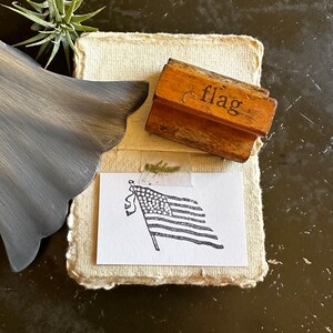 Vintage vlagstempel, Amerikaanse vlag 4 juli, vintage vakantiestempels voor planners en kalenders