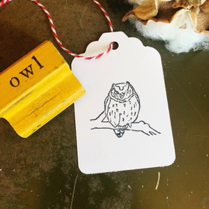 Vintage Eulen Stempel, Give A Hoot Kunsthandwerk, Selbstfürsorge & Entspannung Bastelbedarf
