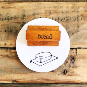 Vintage Brot Stempel, Geschenk für Brotbäcker & Feinschmecker, DIY Bäckerei Branding
