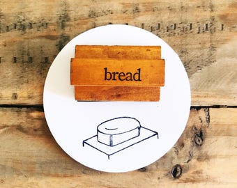 Vintage Bread Stamp, Gift For Bread Maker & Foodies, DIY Bakery Branding
