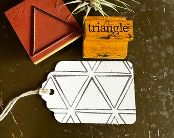 Vintage Triangle Stamp, Shapes Rubber Stamps For Planners & Journals, Unique Teaching Supplies