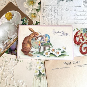 Vintage Easter Post Cards, Easter Ephemera And Decor, Sold By The Post Card, Snail Mail Postcrossing Pen Pal Supplies