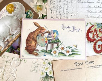 Vintage Easter Post Cards, Easter Ephemera And Decor, Sold By The Post Card, Snail Mail Postcrossing Pen Pal Supplies
