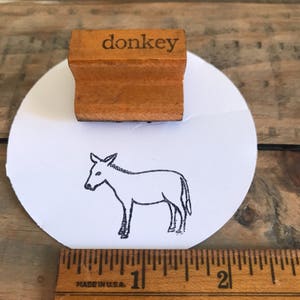 Vintage Donkey Stamp, Rubber Stamps For Planners & Bullet Journals, Gift For Donkey Lover image 6