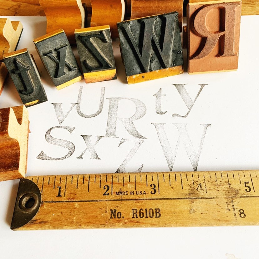 R-Z Vintage Letter Stamps, Card Making and Bullet Journal Stamps - Etsy