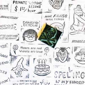 Vintage Printer Stamps, Vintage Cartoon Character Looney Tunes Hannah-Barbera, Monsters & Dark Humor Vintage Children's Toy Rubber Stamps