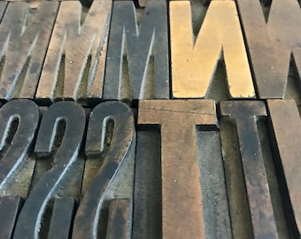 2 Inch Letter, Pick Your Letters, Vintage Letterpress, Wood Letterpress, Hamilton Letterpresss, Printer Block, Wood Type, Wood Letter