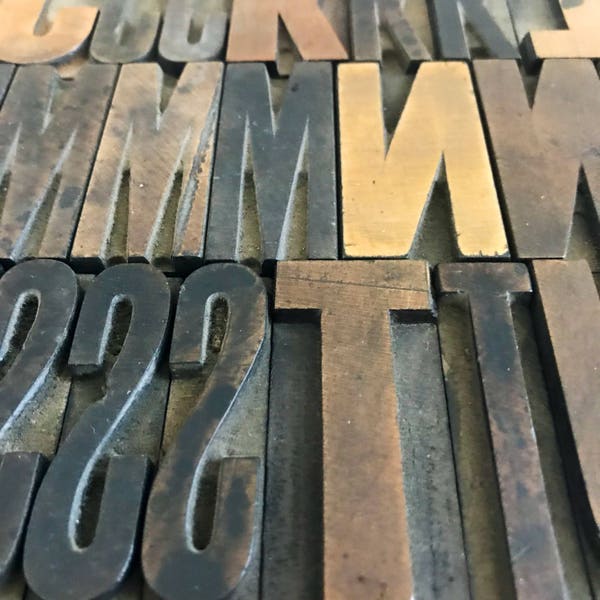 Letterpress Type - Etsy